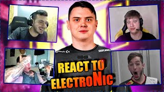 CS GO pros react to electroNic plays
