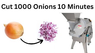 Dice Cut Hundreds of Onions Per Hour – High-Speed Electric Onion Cutting Machine for Your Business!