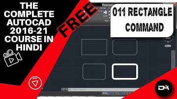 Rectangle Command | Autocad Commands in Hindi | 011
