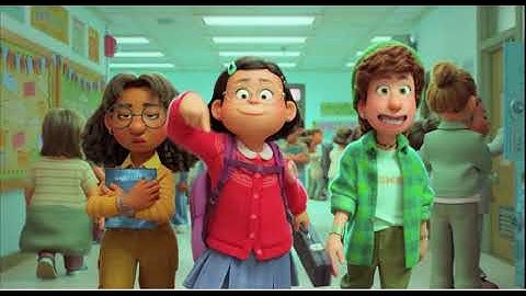 Besties Assemble Scene From Turning Red #turningred #pixar #shorts #shortvideo #movieclips #disney