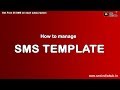 Smsindiahub  how to manage templates