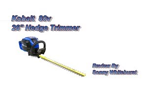 80v kobalt hedge trimmer