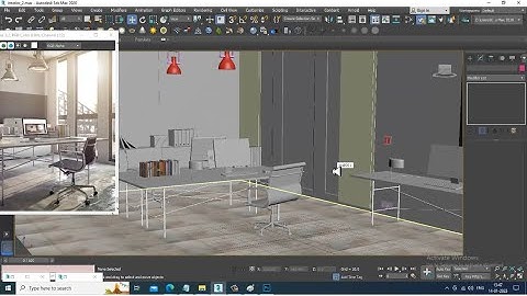 3Dsmax Tutorials, Learn 3D Modeling an Interior from Scratch in 3dsmax. ( Part 8)