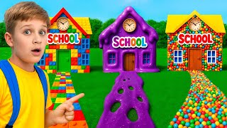 Download Lagu Back to School in 3 CRAZY Schools! Slime vs LEGO vs Balls MP3 Download Lagu Back to School in 3 CRAZY Schools! Slime vs LEGO vs Balls MP3