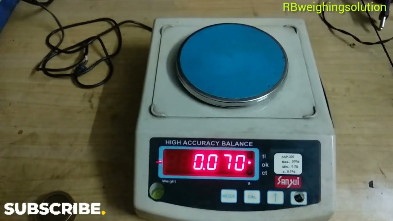 SANSUI Jewellery Scale Calibration Sansui JW300 Calibration