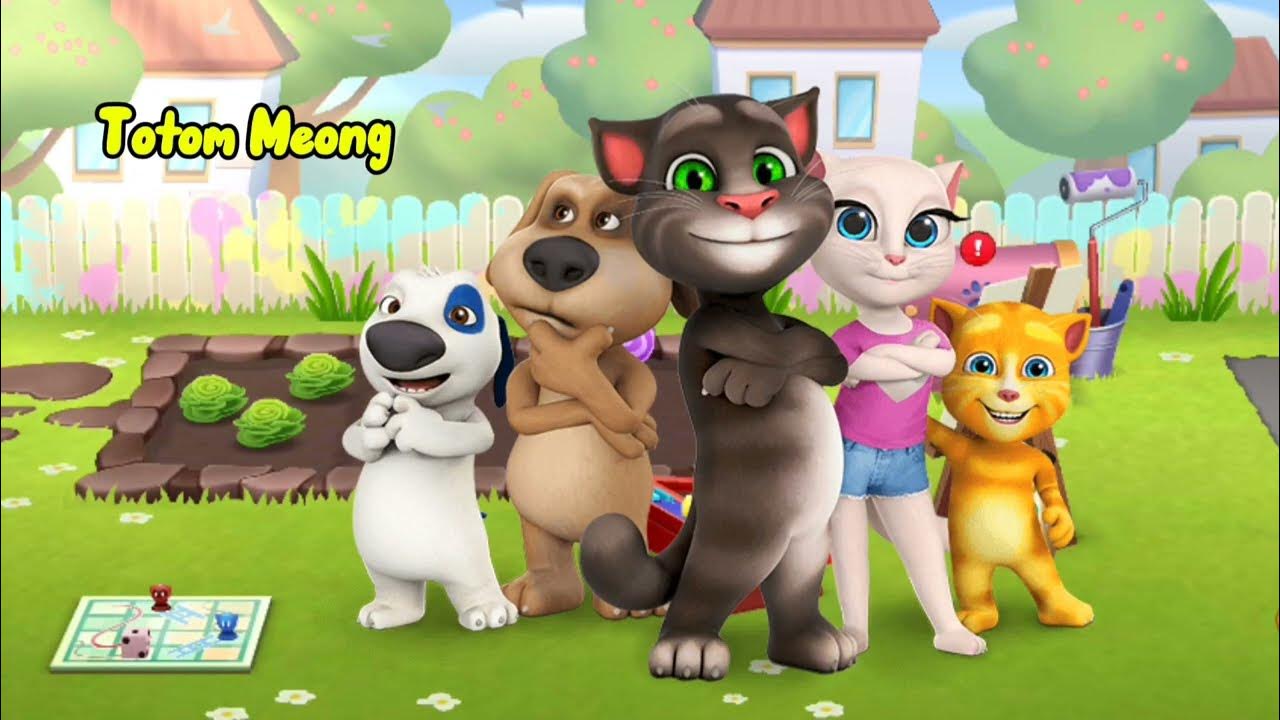 Talking Tom Gold Run Splashy Tom vs Neon Angela vs Deputy Hank YouTube