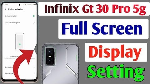 Infinix Gt 30 Pro 5g full screen mode settings | How to use full screen display in Infinix Gt 30 Pro