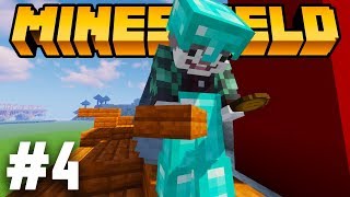 #MineShield 4 Серия | Сбор ресурсов и строительство первого дома | МайнШилд | Кролик Мун