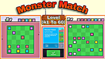 🔴Fancade🔴 || Monster Match level 41,42,43,44,45........57,58,59 & 60 ||completed||Arpit Guru