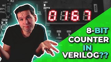 How to create an 8 bit counter on 7 segment Display? | Xilinx FPGA Programming Tutorials