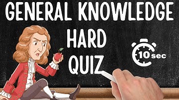 General Knowledge Quiz - HARD, 30 questions , only 10 seconds to answer each. - Pub Quiz Trivia GK