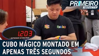 Menino de 9 anos resolve cubo mágico em menos de 5 segundos e quebra  recorde do Guinness. Assista!