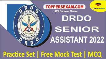 DRDO SENIOR TECHNICAL ASSISTANT Practice Set | Free Mock Test | Best MCQ | Update Syllabus & Pattern