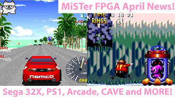 MiSTer FPGA DE-10 April News! Sega 32X! PS1 Core! CAVE Shmups! Video Filters and Rastan from Taito!