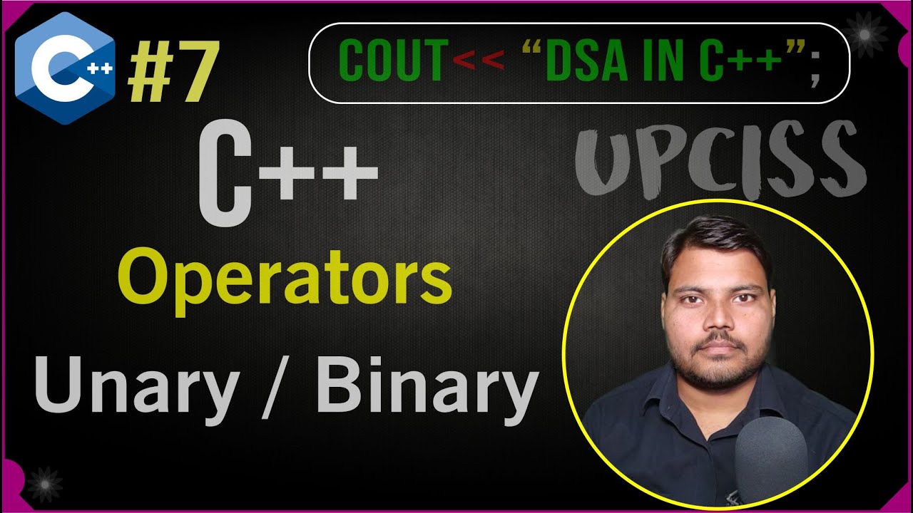 C++ Operators, Arithmetic, Assignment, Unary and Binary in Hindi ...