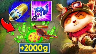 Teemo but my Shrooms explode with Money and make me rich (+2,500 FREE GOLD)