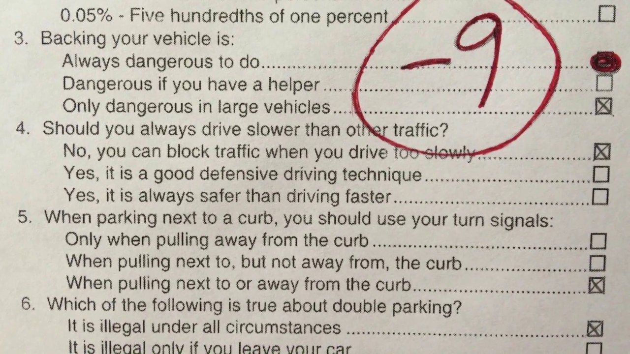 California Dmv Knowledge Test How Many Questions ...