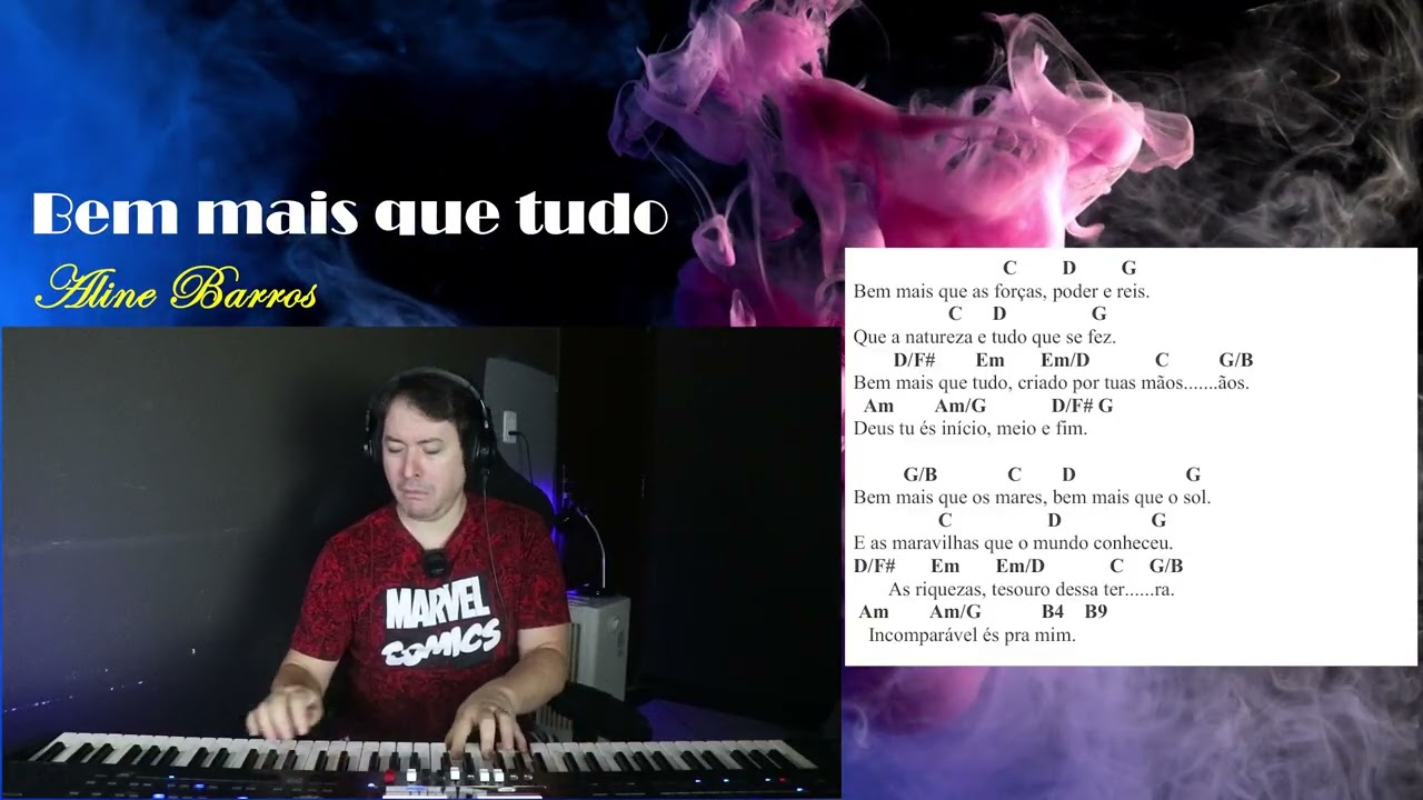 Improvisando com o CP: Bem mais que tudo - Aline Barros com cifra para estudo - Cifra