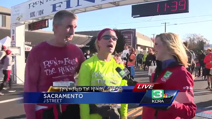 KCRA's Tamara Berg participates in 2015 Run to Feed the Hungry