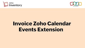Invoicing Your Customers for the Events in Zoho Calendar