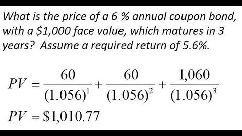 Python Code for Bond Pricing using Loop