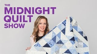 Modern Bursting Star Free Quilt Pattern | The Midnight Quilt Show
