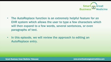 Editing an AutoReplace entry in Allscripts EHR