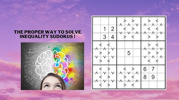 How to solve a brilliant Inequality Sudoku ?