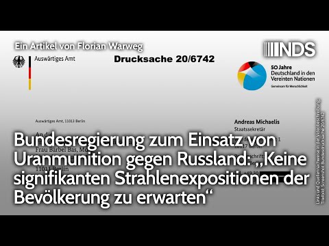 Rusya'ya karşı uranyum mühimmatının kullanımına ilişkin federal hükümet: Önemli derecede radyasyona maruz kalma yok