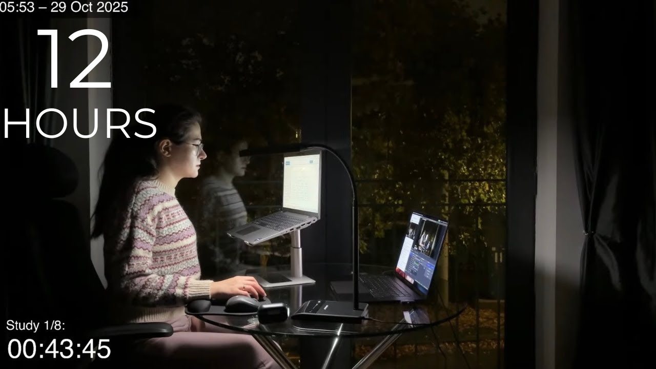 12-Hour LIVE Study With Me π | Cozy UK Ambience | Custom Pomodoro Timer ...