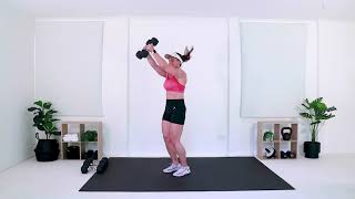 2 Dumbbell Swing to Drop Squat