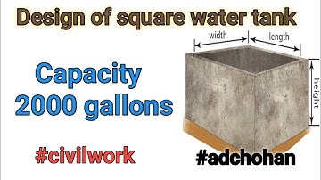 How to Calculate Water Tank Capacity in Litres & Gallons | How to Calculate Volume of Square Tank ?