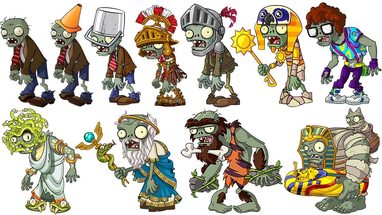 Personajes de plantas vs zombies