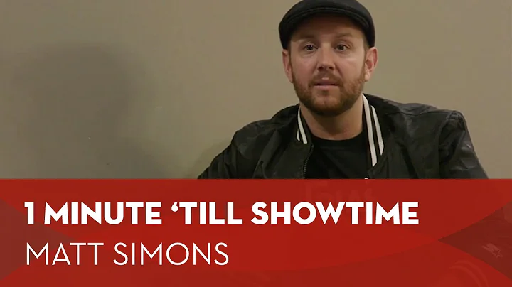 Matt Simons | #1MinuteTillShow...  | Backstage in ...