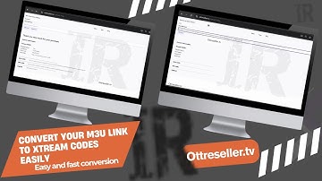 Convert your M3U link to Xtream codes easily