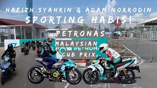 Hafizh Syahrin dan Adam Norrodin sporting habis dekat PETRONAS Malaysian Cub Prix di Jempol kali ni!