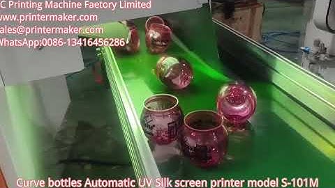 Big Curved Automatic UV Screen Printer model S-101M