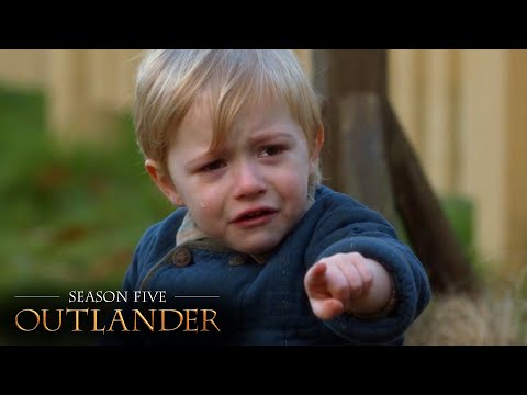Brianna Saves Baby Jemmy From Wild Bison | Season 5 | Outlander