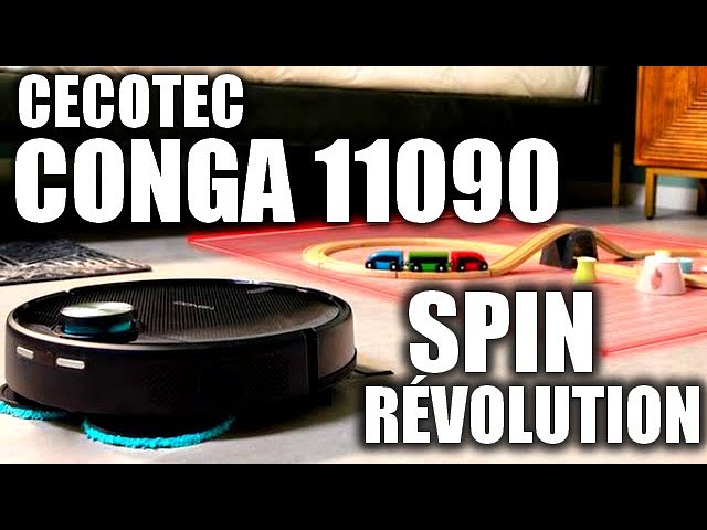 Conga 11090 Spin Revolution Home&Wash Robot aspirateur et nettoyeur de sols  Cecotec