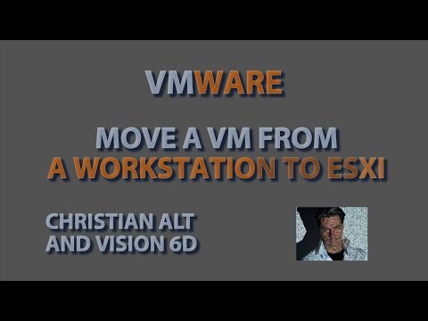 VMware ● Howto move a VM from workstation to esxi server●