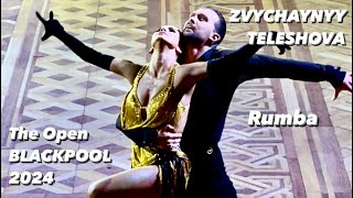 Pavel Zvychaynyy - Polina Teleshova | The Open Blackpool 2024 | Rumba | Professional Latin