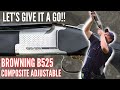 Testing the new browning b525 composite adjustable  interesting result  field test  clay shooting