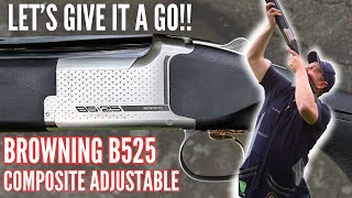 Testing the NEW Browning B525 Composite Adjustable | Interesting Result | Field Test | Clay Shooting