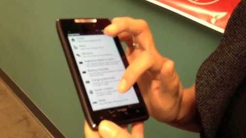 Droid RAZR: Smart Actions Demo on Droid RAZR