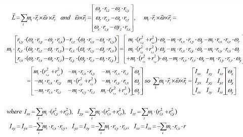 MMCC I #23  - The Moment of Inertia Matrix