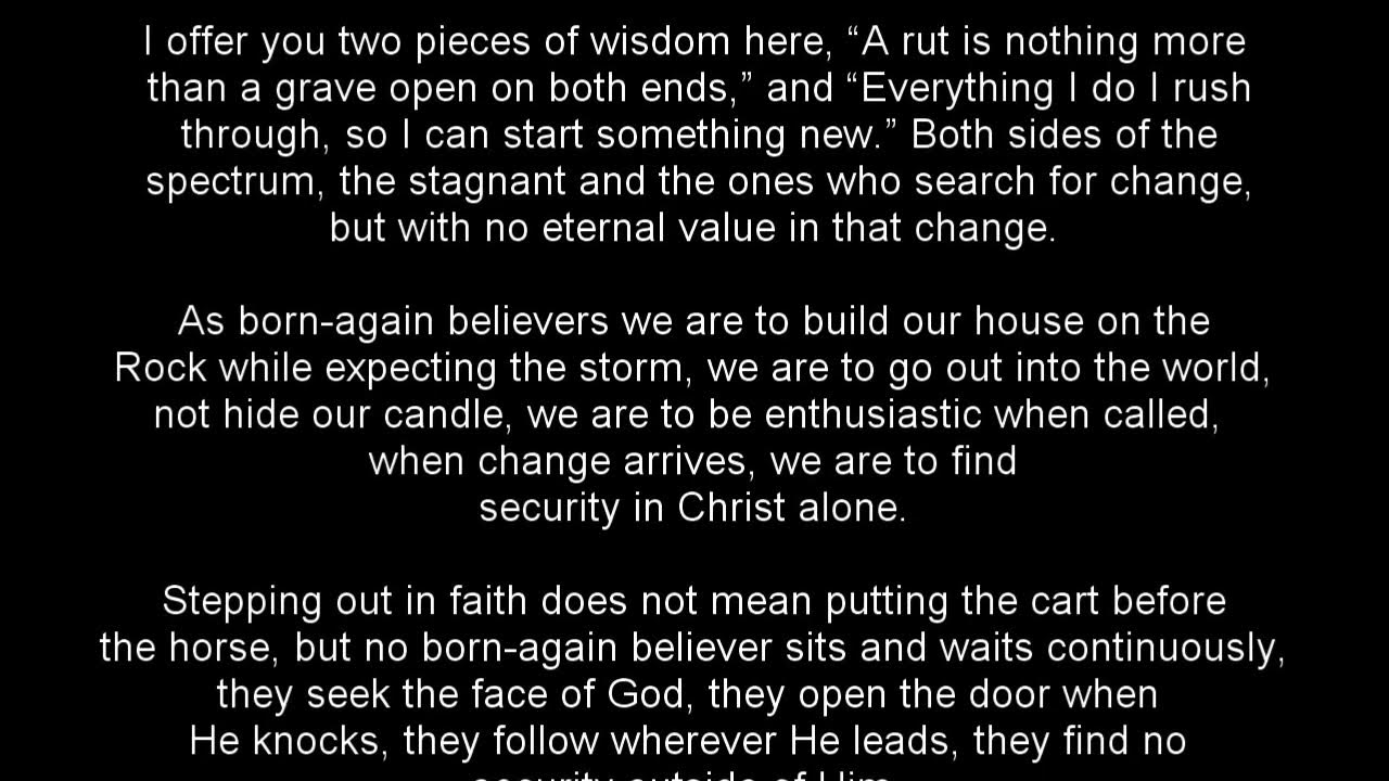 Standing on Solid Ground YouTube