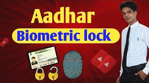 Aadhar card lock unlock kaise kare | How to Aadhaar biometric lock and unlock