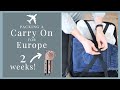 How to Pack for Europe with a Carry On | Minimalist Packing Tips | Swiss Ski Vacation