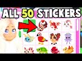 Collecting every sticker in adopt me