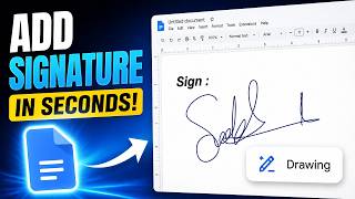 How to Insert a Signature in Google Docs | Sign Your Google Docs!